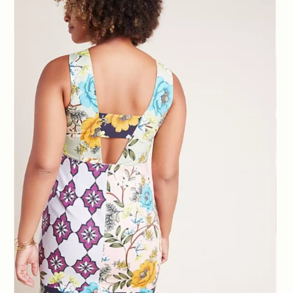 Anthropologie Maeve Floral Print Mini Dress - Picture 2 of 9